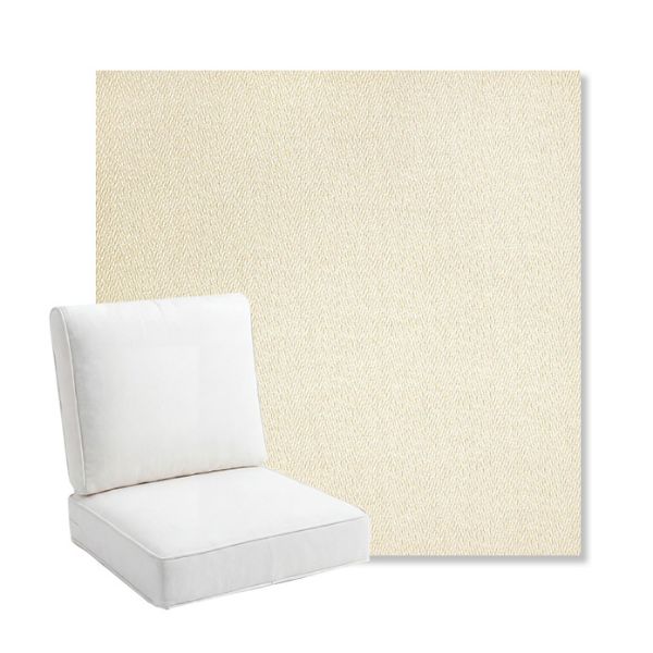 Picture of Posh Salt | Bullnose Back Deep Seating Outdoor Cushions - Sunbrella© Fabric