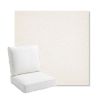 Picture of Posh Snow | Bullnose Back Deep Seating Outdoor Cushions - Sunbrella© Fabric