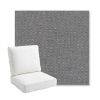 Picture of Proof Slate | Bullnose Back Deep Seating Outdoor Cushions - Sunbrella© Fabric