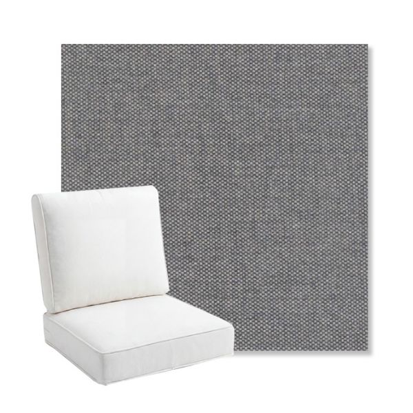 Picture of Proof Slate | Bullnose Back Deep Seating Outdoor Cushions - Sunbrella© Fabric