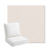 Picture of Proof Snow | Bullnose Back Deep Seating Outdoor Cushions - Sunbrella© Fabric