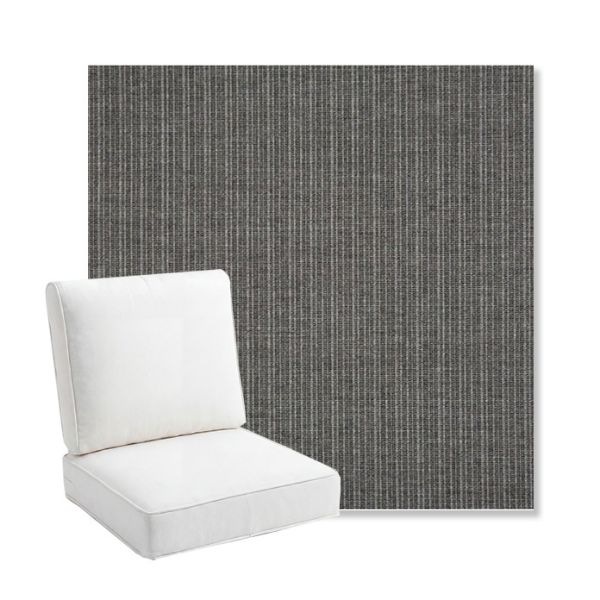 Picture of Proven Charcoal | Bullnose Back Deep Seating Outdoor Cushions - Sunbrella© Fabric