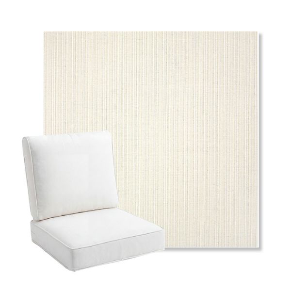 Picture of Proven Ivory | Bullnose Back Deep Seating Outdoor Cushions - Sunbrella© Fabric