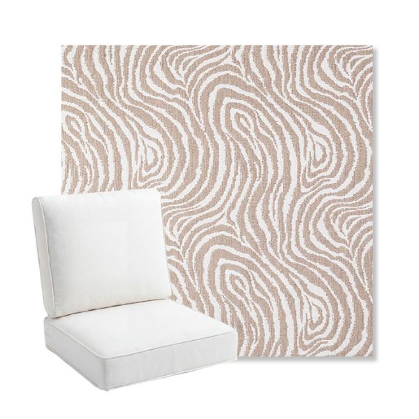 Picture of Rapids Camel | Bullnose Back Deep Seating Outdoor Cushions - Sunbrella© Fabric