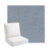 Picture of Remix Denim | Bullnose Back Deep Seating Outdoor Cushions - Sunbrella© Fabric