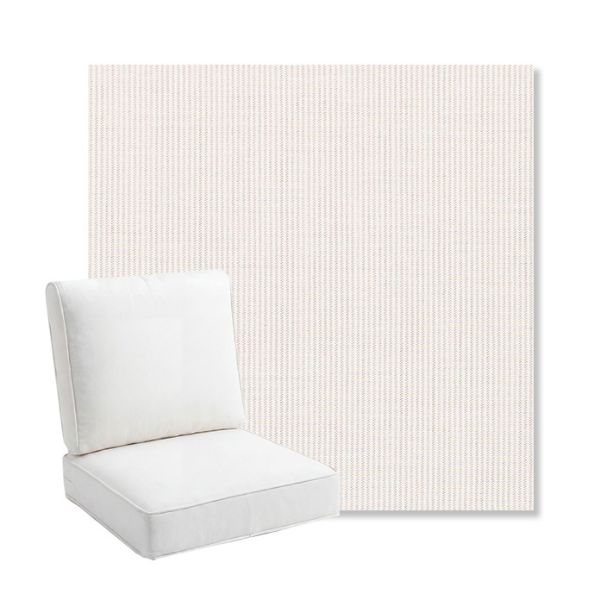 Picture of Replay Linen | Bullnose Back Deep Seating Outdoor Cushions - Sunbrella© Fabric