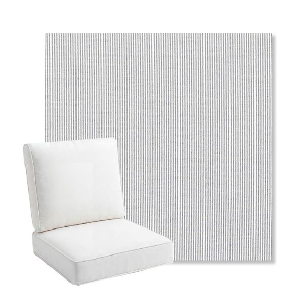Picture of Replay Sea | Bullnose Back Deep Seating Outdoor Cushions - Sunbrella© Fabric