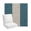 Picture of Rothko Curacao | Bullnose Back Deep Seating Outdoor Cushions - Sunbrella© Fabric
