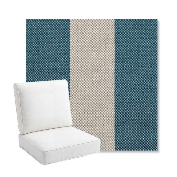 Picture of Rothko Curacao | Bullnose Back Deep Seating Outdoor Cushions - Sunbrella© Fabric
