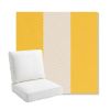 Picture of Rothko Lemonade | Bullnose Back Deep Seating Outdoor Cushions - Sunbrella© Fabric