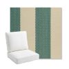 Picture of Rothko Mermaid | Bullnose Back Deep Seating Outdoor Cushions - Sunbrella© Fabric