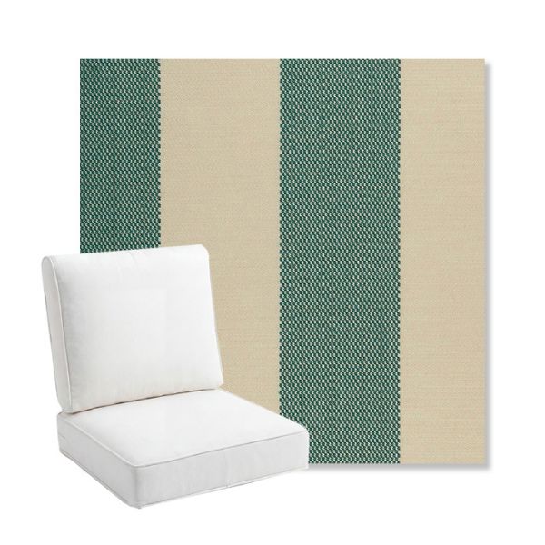 Picture of Rothko Mermaid | Bullnose Back Deep Seating Outdoor Cushions - Sunbrella© Fabric