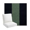 Picture of Rothko Mint Julep | Bullnose Back Deep Seating Outdoor Cushions - Sunbrella© Fabric