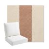 Picture of Rothko Pink Lady | Bullnose Back Deep Seating Outdoor Cushions - Sunbrella© Fabric