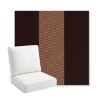 Picture of Rothko Sangria | Bullnose Back Deep Seating Outdoor Cushions - Sunbrella© Fabric
