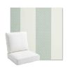 Picture of Rothko Seahorse | Bullnose Back Deep Seating Outdoor Cushions - Sunbrella© Fabric