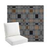 Picture of Rubix Vintage Denim | Bullnose Back Deep Seating Outdoor Cushions - Sunbrella© Fabric