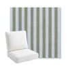 Picture of Sail Away Aloe | Bullnose Back Deep Seating Outdoor Cushions - Sunbrella© Fabric
