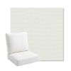 Picture of Sailcloth Salt | Bullnose Back Deep Seating Outdoor Cushions - Sunbrella© Fabric