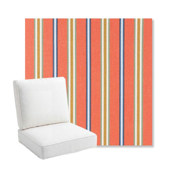 Picture of Saltillo Sedona | Bullnose Back Deep Seating Outdoor Cushions - Sunbrella© Fabric