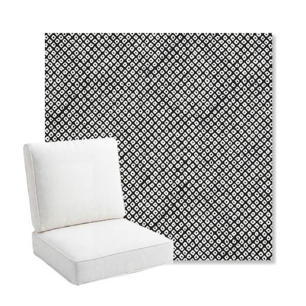 Picture of Shibori Classic | Bullnose Back Deep Seating Outdoor Cushions - Sunbrella© Fabric