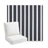 Picture of Shore Navy | Bullnose Back Deep Seating Outdoor Cushions - Sunbrella© Fabric