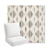 Picture of Spinner Diamond Onyx | Bullnose Back Deep Seating Outdoor Cushions - Sunbrella© Fabric