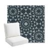 Picture of Sundial Sailboat | Bullnose Back Deep Seating Outdoor Cushions - Sunbrella© Fabric