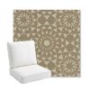 Picture of Sundial Sandcastle | Bullnose Back Deep Seating Outdoor Cushions - Sunbrella© Fabric