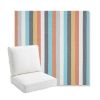 Picture of Surround Sunrise | Bullnose Back Deep Seating Outdoor Cushions - Sunbrella© Fabric