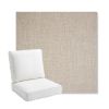 Picture of Switch Flax | Bullnose Back Deep Seating Outdoor Cushions - Sunbrella© Fabric