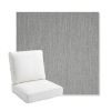 Picture of Switch Silver | Bullnose Back Deep Seating Outdoor Cushions - Sunbrella© Fabric