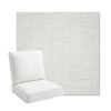 Picture of Switch Snow | Bullnose Back Deep Seating Outdoor Cushions - Sunbrella© Fabric