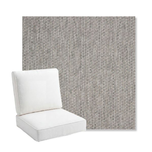 Picture of Tailored Fog | Bullnose Back Deep Seating Outdoor Cushions - Sunbrella© Fabric