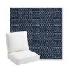 Picture of Tailored Indigo | Bullnose Back Deep Seating Outdoor Cushions - Sunbrella© Fabric