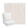 Picture of Tectonic Parchment | Bullnose Back Deep Seating Outdoor Cushions - Sunbrella© Fabric