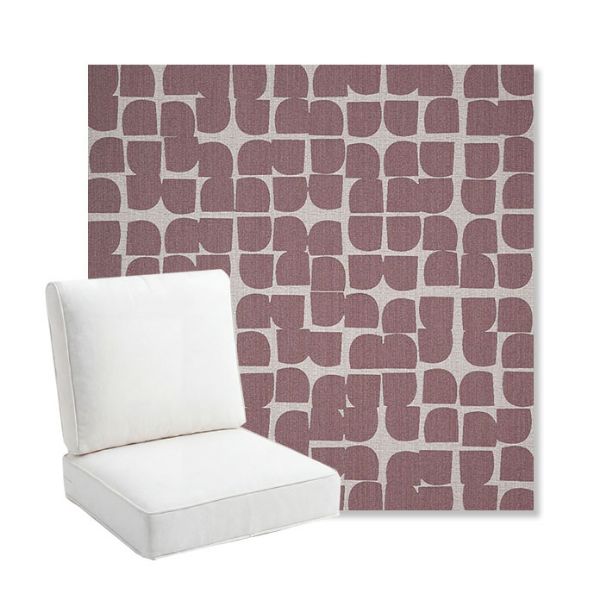 Picture of Toggle Aster | Bullnose Back Deep Seating Outdoor Cushions - Sunbrella© Fabric