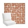 Picture of Toggle Canyon Rose | Bullnose Back Deep Seating Outdoor Cushions - Sunbrella© Fabric