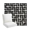 Picture of Toggle Inkblot | Bullnose Back Deep Seating Outdoor Cushions - Sunbrella© Fabric