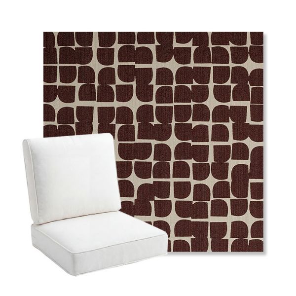 Picture of Toggle Plumberry | Bullnose Back Deep Seating Outdoor Cushions - Sunbrella© Fabric