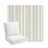 Picture of Tranquil Sage | Bullnose Back Deep Seating Outdoor Cushions - Sunbrella© Fabric