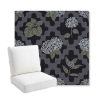Picture of Trellis Morning Glory | Bullnose Back Deep Seating Outdoor Cushions - Sunbrella© Fabric