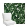 Picture of Tropics Jungle | Bullnose Back Deep Seating Outdoor Cushions - Sunbrella© Fabric