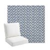 Picture of Underline Denim | Bullnose Back Deep Seating Outdoor Cushions - Sunbrella© Fabric