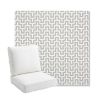 Picture of Underline Dove | Bullnose Back Deep Seating Outdoor Cushions - Sunbrella© Fabric