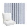 Picture of Unwind Sky | Bullnose Back Deep Seating Outdoor Cushions - Sunbrella© Fabric