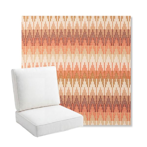 Picture of Valley Desert | Bullnose Back Deep Seating Outdoor Cushions - Sunbrella© Fabric