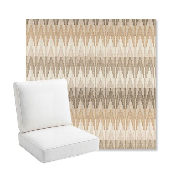 Picture of Valley Dune | Bullnose Back Deep Seating Outdoor Cushions - Sunbrella© Fabric