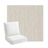 Picture of Vista Alabaster | Bullnose Back Deep Seating Outdoor Cushions - Sunbrella© Fabric