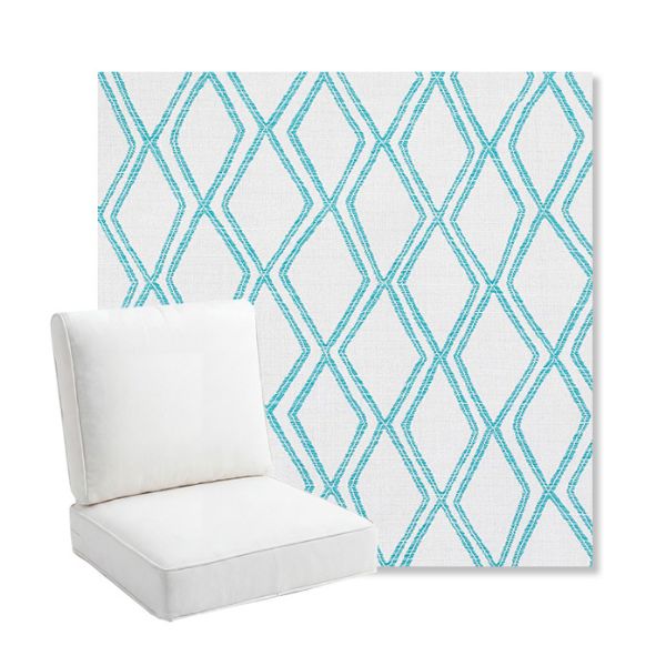 Picture of Voyage Breeze | Bullnose Back Deep Seating Outdoor Cushions - Sunbrella© Fabric